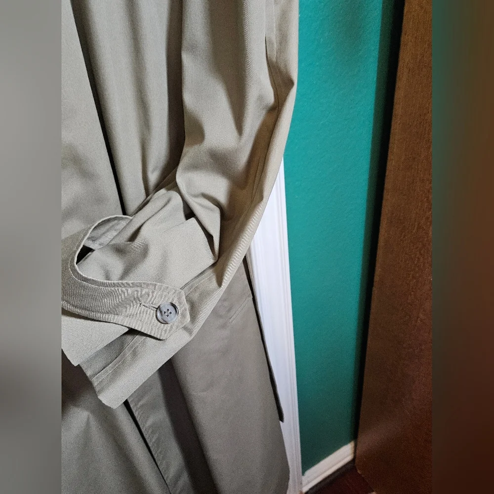 Botany 500 Men's Tan Trench Coat - Picture 4 of 15